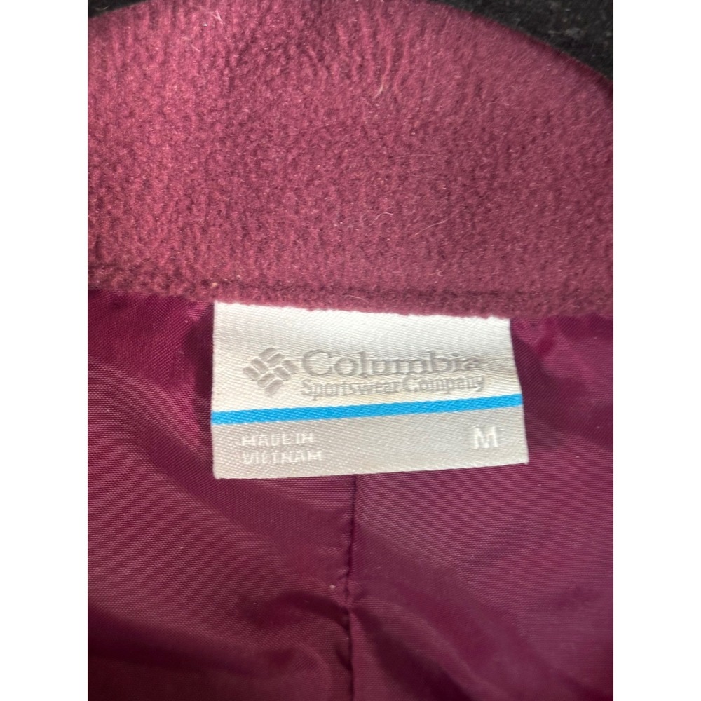 Columbia Womens Maroon Quilted Insulated Full Zip Vest Size Medium - Picture 5 of 8